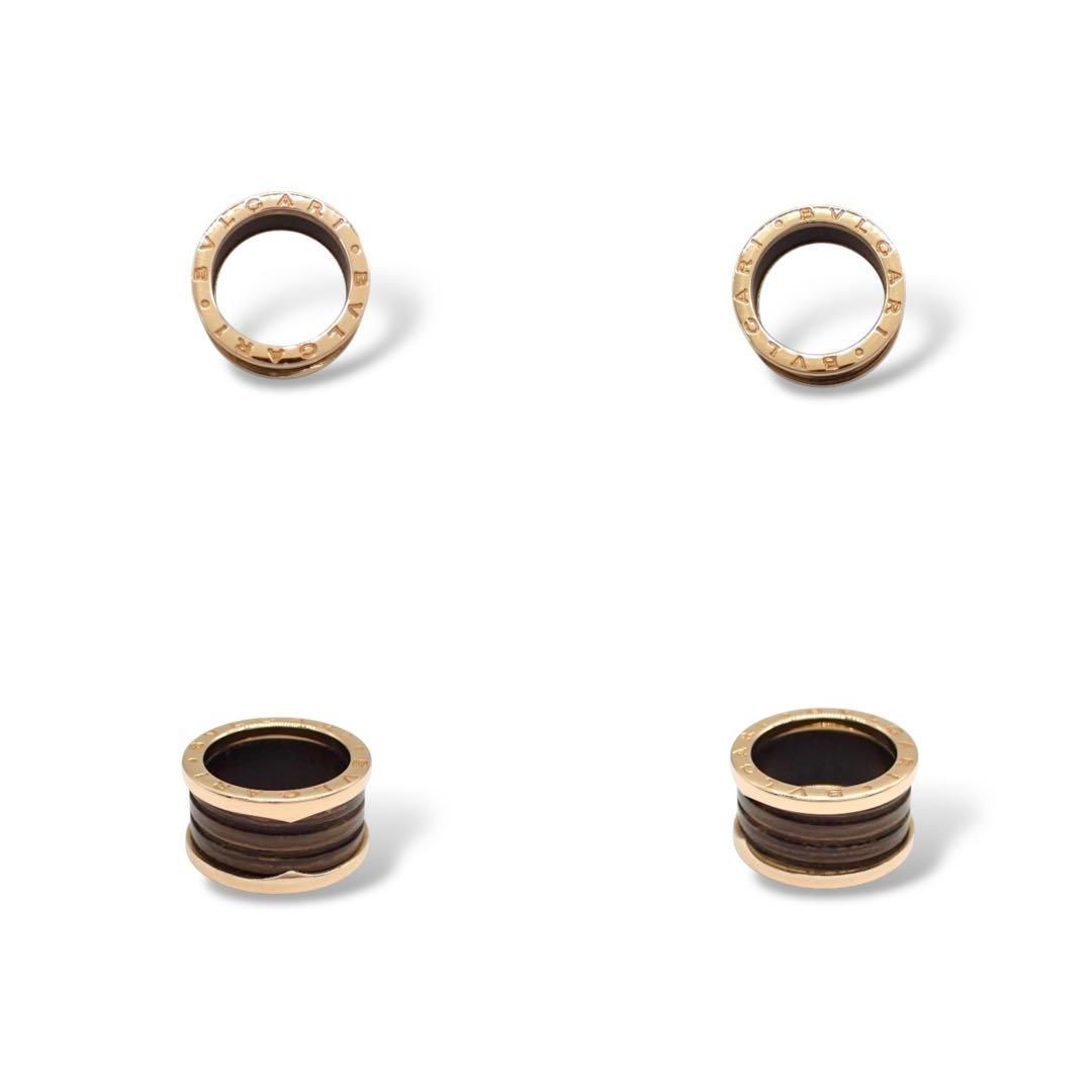 ブルガリ ビーゼロワン 750 PG 52 リング マーブルブラウン 3550