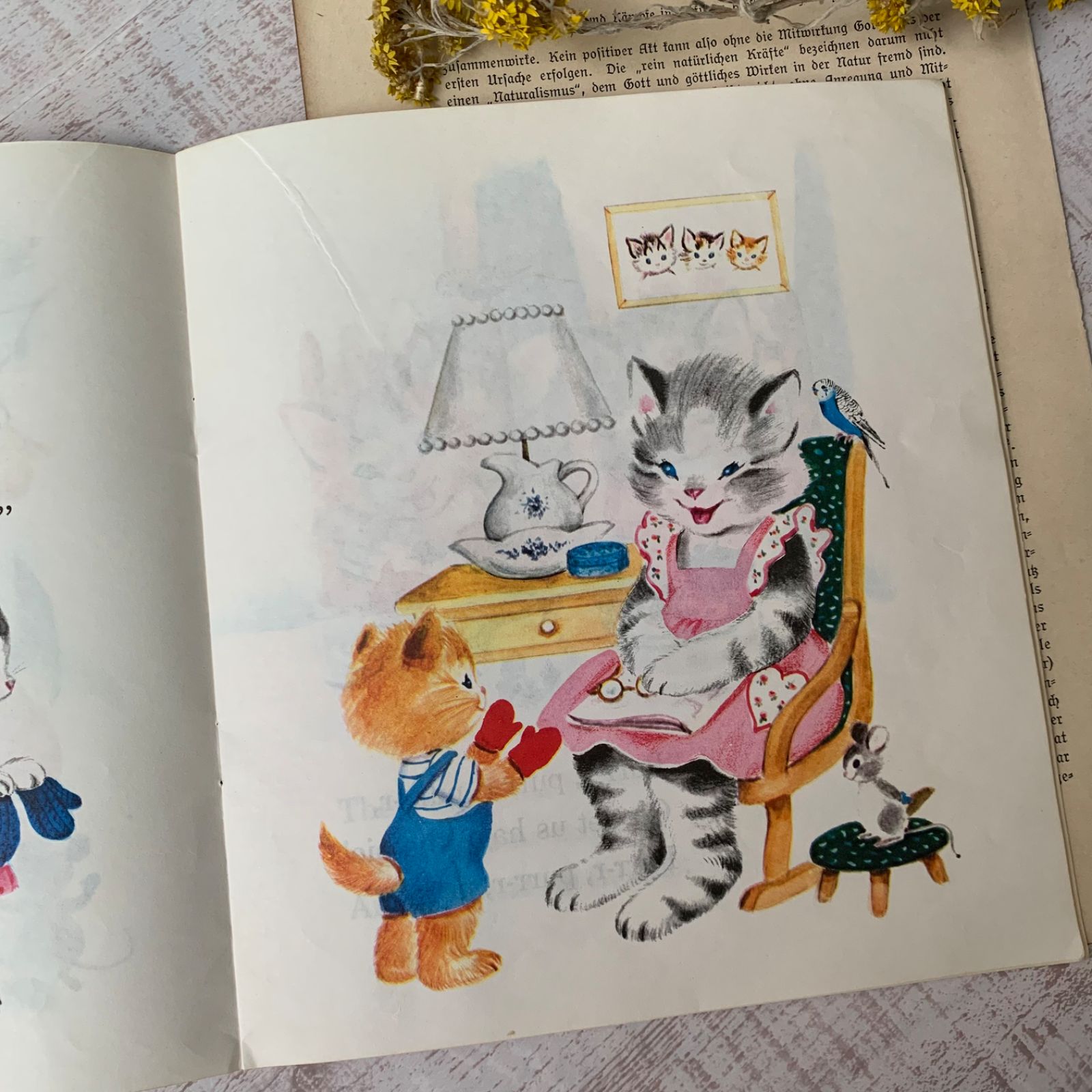 ヴィンテージ 絵本 Three Little Kittens 洋書 ジャンク