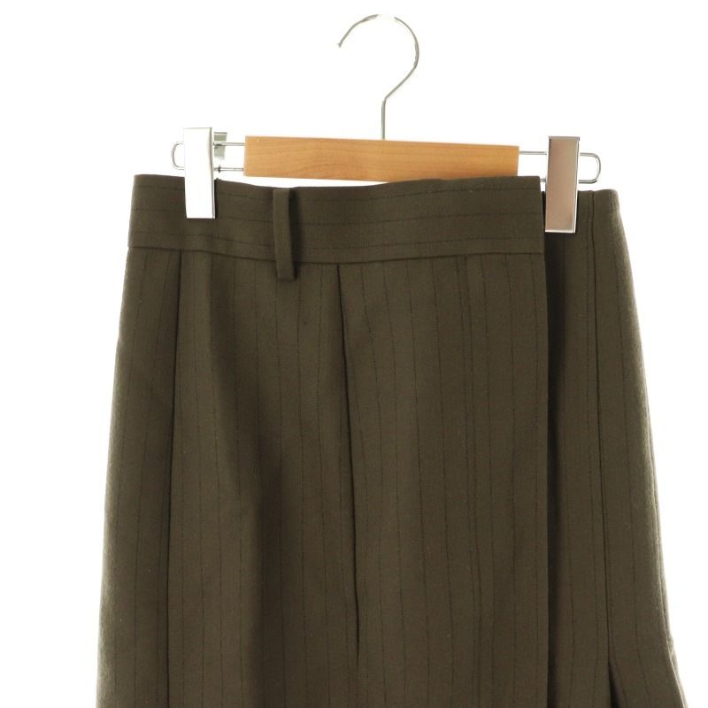サカイ sacai Chalk Stripe Skirt スカート ロング 0 カーキ