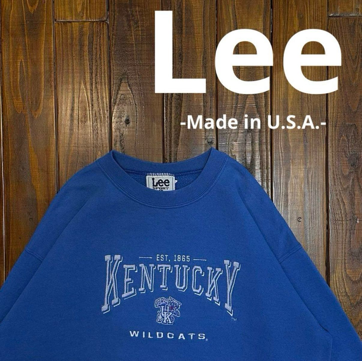 USA製！！【Lee リー】スウェット　ケンタッキー大学スウェット 刺繍ロゴ USA製！！【Lee リー】スウェット ケンタッキー大学スウェット 刺繍