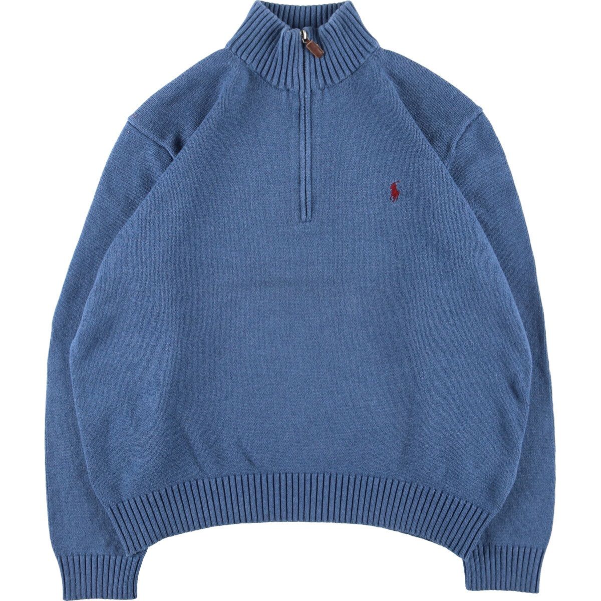 古着 ラルフローレン Ralph Lauren POLO RALPH LAUREN コットンニットハーフジップセーター メンズL /eaa364702 【中古】/eaa364702