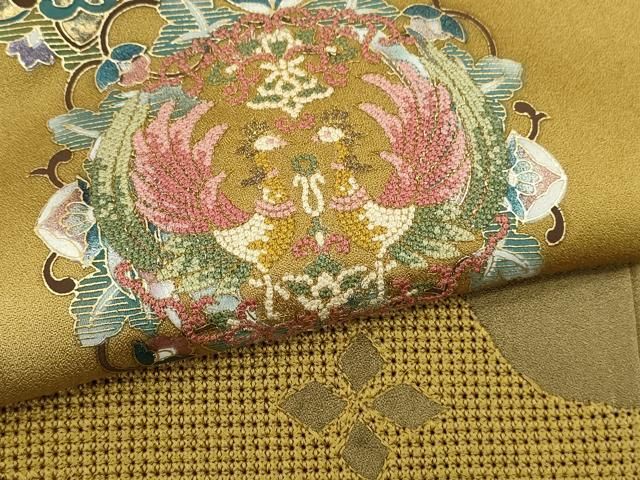平和屋着物▽中国三大刺繍 スワトウ刺繍 相良刺繍 訪問着 鳳凰正