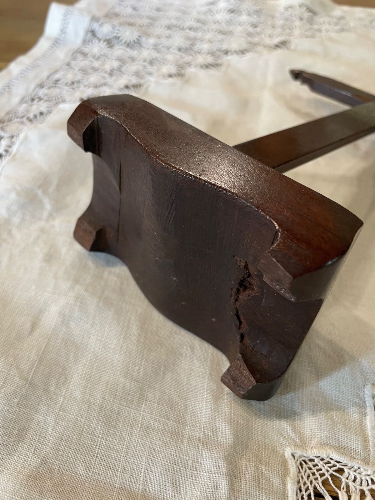 フランスアンティーク キリスト十字架 木製 銘木 ブロカント