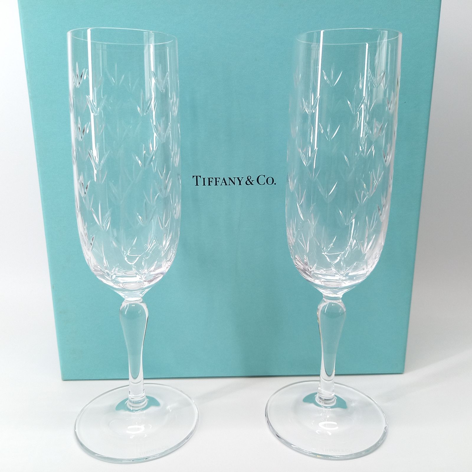 ティファニー フローレット シャンパングラス ペアグラス TIFFANY &Co 