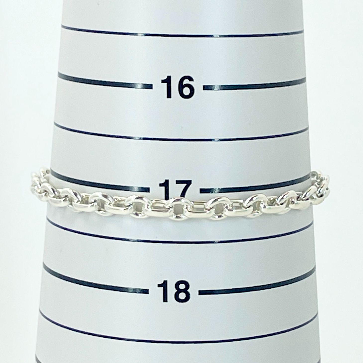 極美品 ティファニー ドーナツチェーン シルバー ブレスレット/24