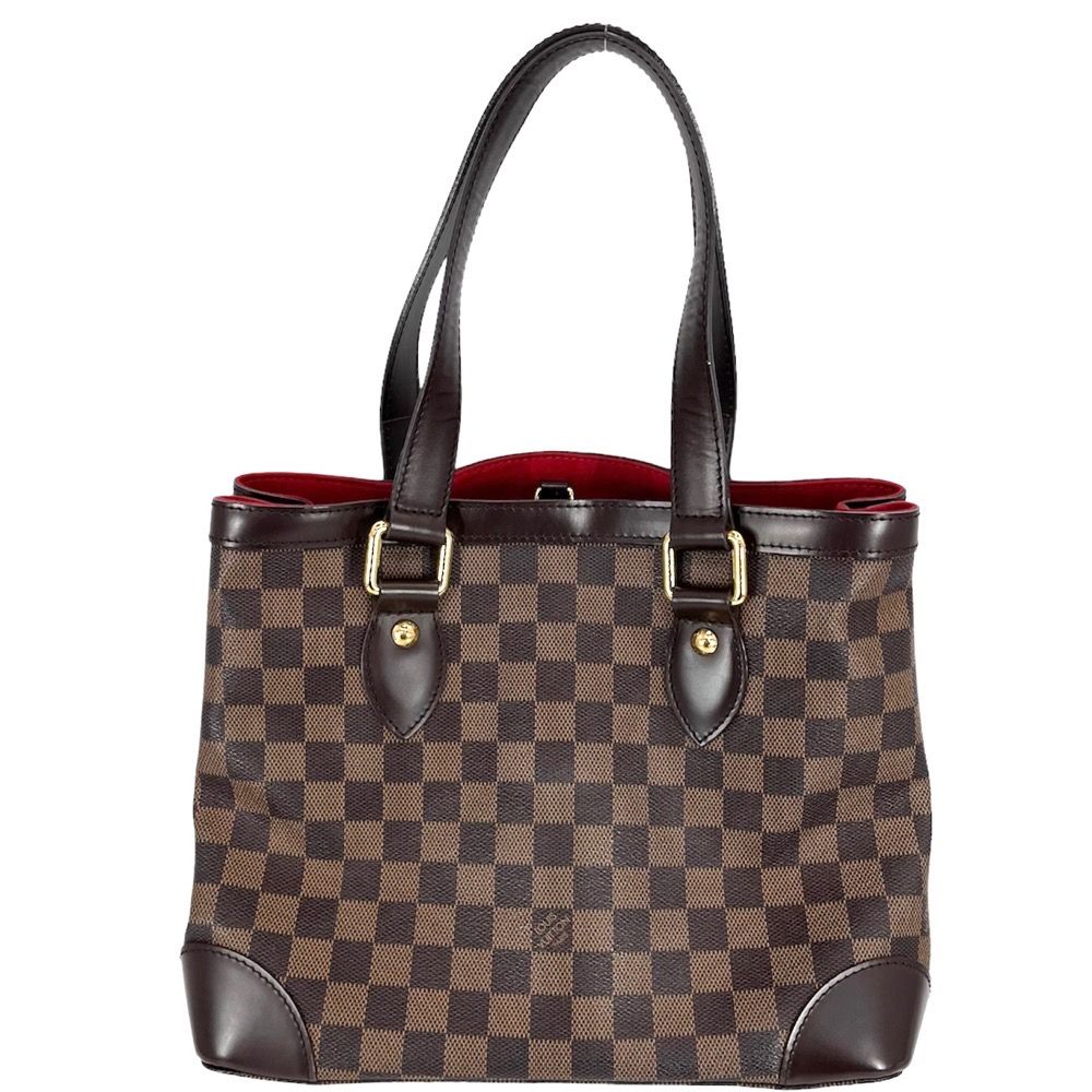 LOUIS VUITTON ルイヴィトン トートバッグ ダミエ ハムステッドPM ハンドバッグ ブラウン 茶 鞄 かばん N51205    ゴールド金具 レディース 美品【品】