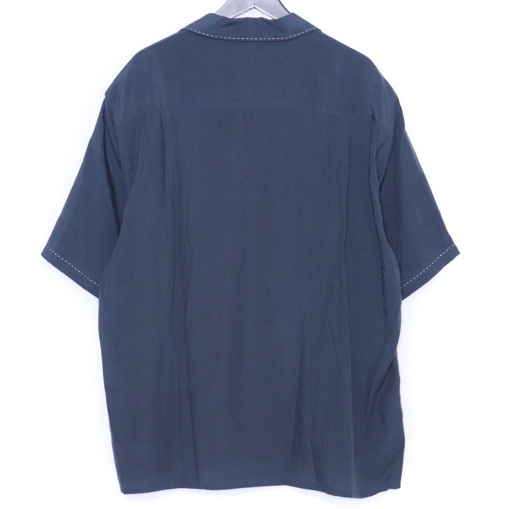 未使用 WACKO MARIA 50'S SHIRT S/S TYPE-4 Lサイズ ネイビー 25SS-WMS