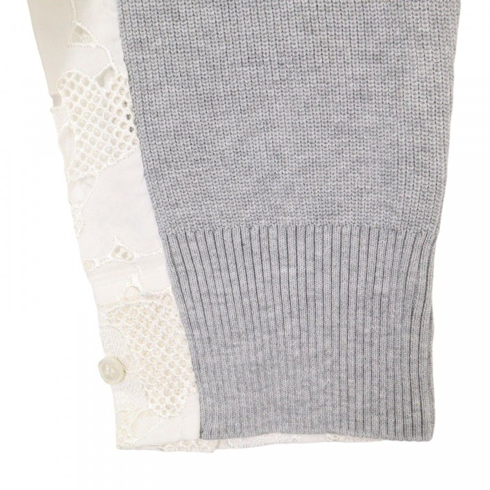 売り尽くし】Sacai サカイ カーディガン レースドッキング ニット 長袖