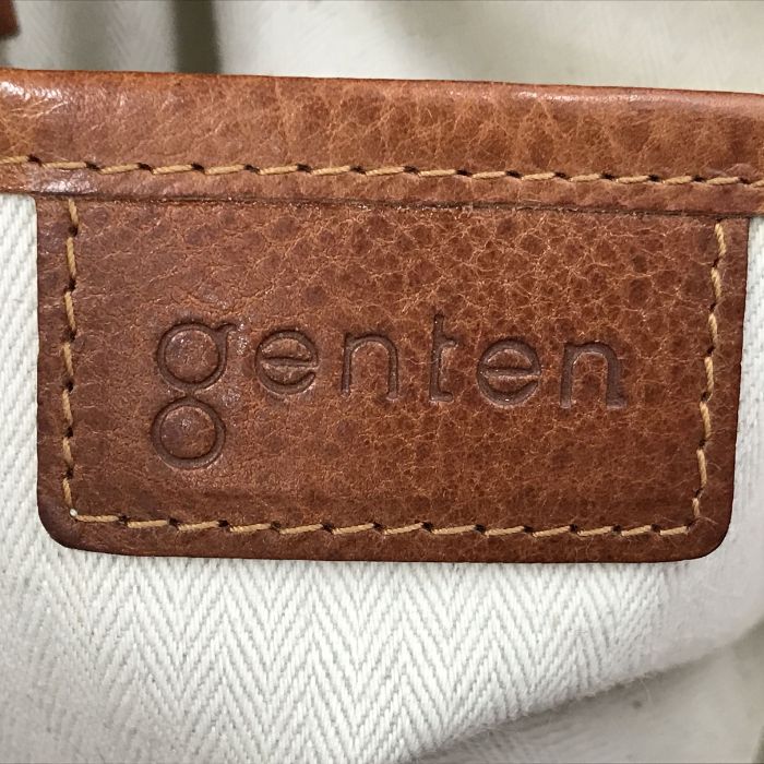 ゲンテン genten トートバッグ ポーチ付き パスケース 工具ロゴ