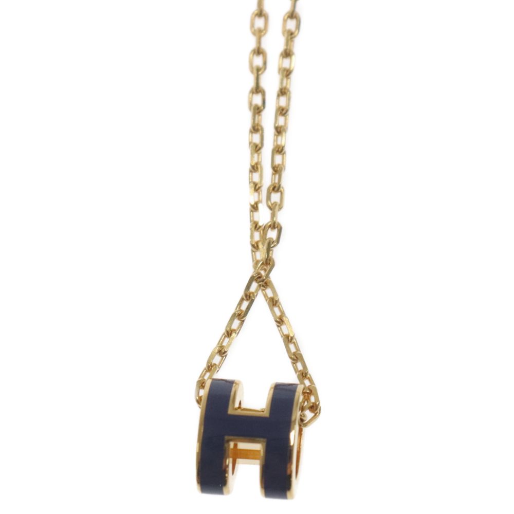 ✨極美品✨エルメス ミニ　ポップアッシュH トップ　ゴールド×ブルー HERMES （新品・未使用品）エルメス ポップアッシュ ミニ ポップ