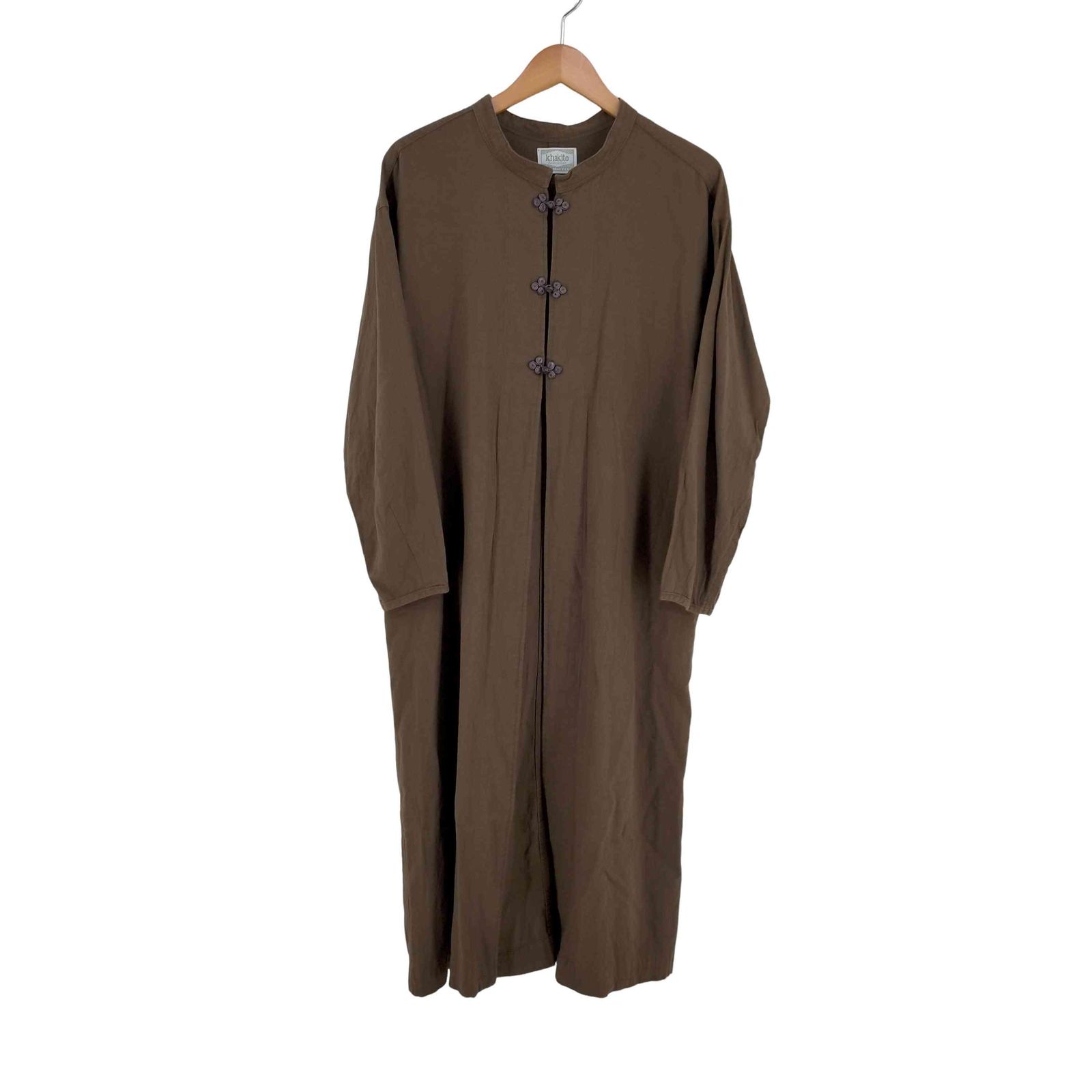 ユーズドフルギ USED古着 {{khakito}} チャイナロングガウン シャツワンピース レディース FREE