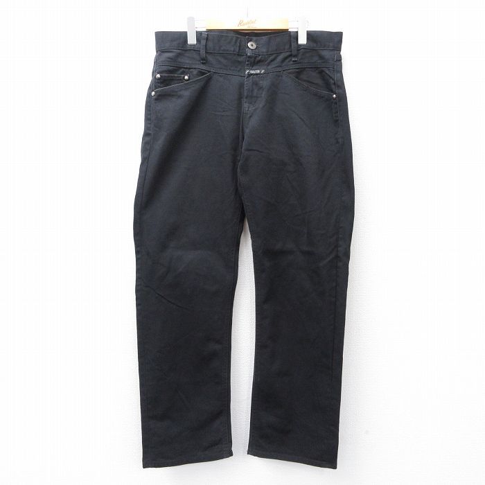 W36|古着 マリテフランソワジルボー ジーンズ メンズ コットン 黒 ブラック デニム spe 25sep22 ボトムス ジーパン Gパン ロング パン