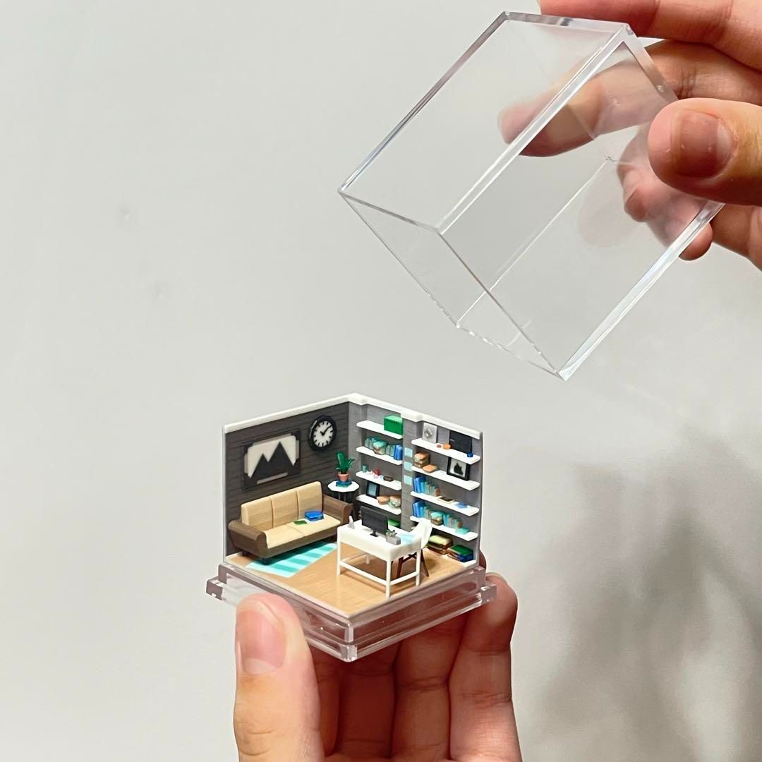 ミニチュア ドールハウス 住宅模型 1/80 1/64 フィギュアに ジオラマ