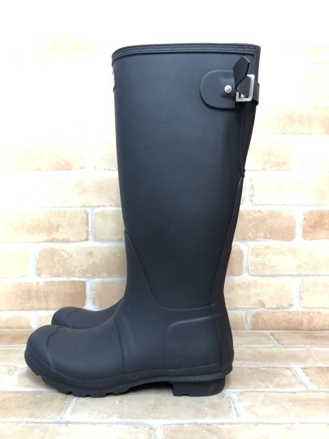 【中古】 HUNTER ハンター WOMENS ORG TALL レインブーツ 長靴 ネイビー UK5 111394062