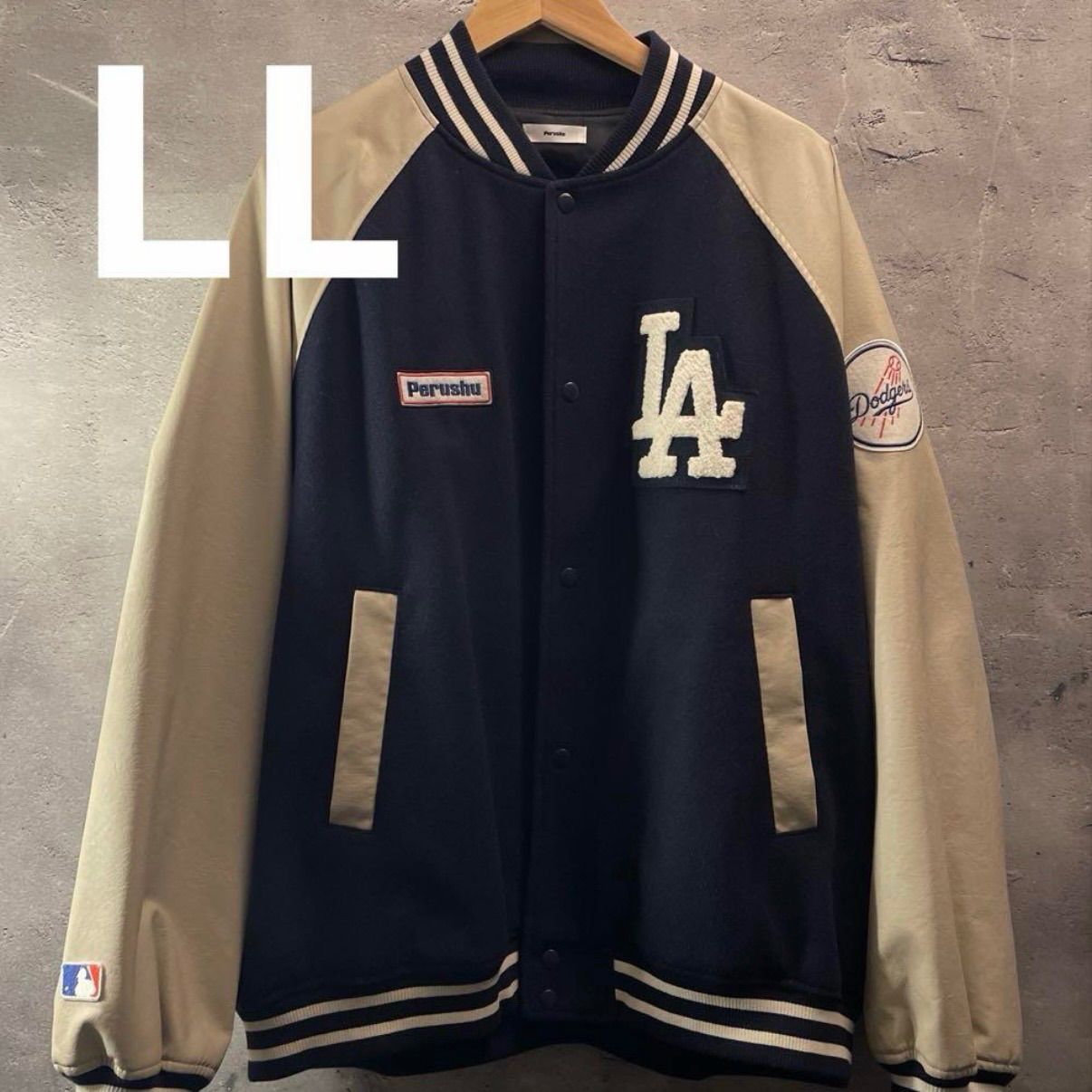 Perushu×MLB スタジャン LL ドジャース オーバーサイズ