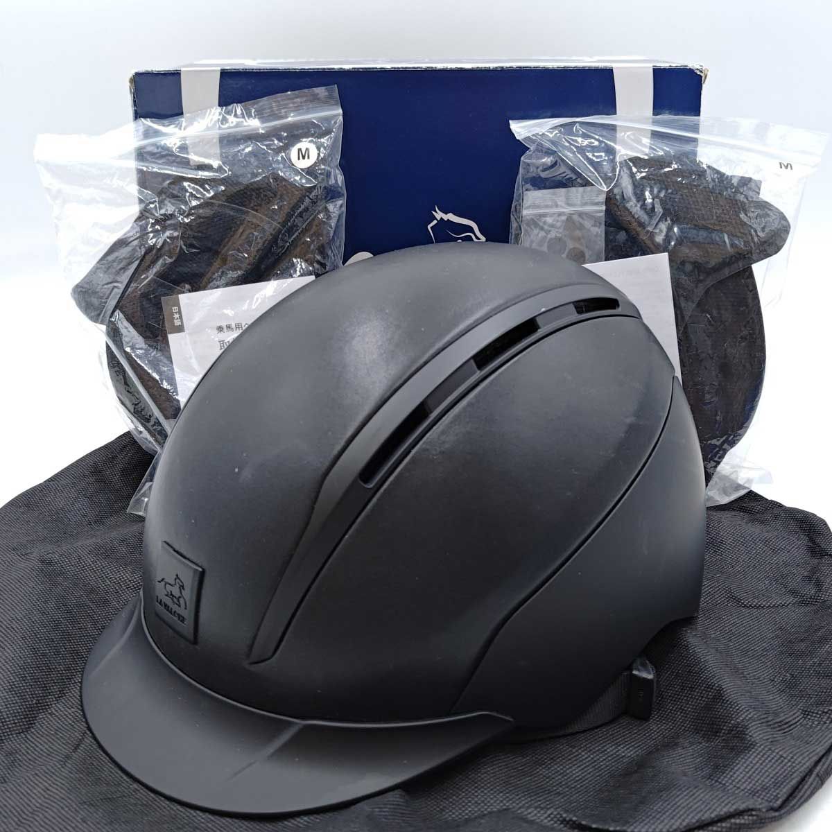 LA VALCHE ラヴァルシェ ヘルメット LVリンディサイズM 55-59cm マットブラック レディース 乗馬