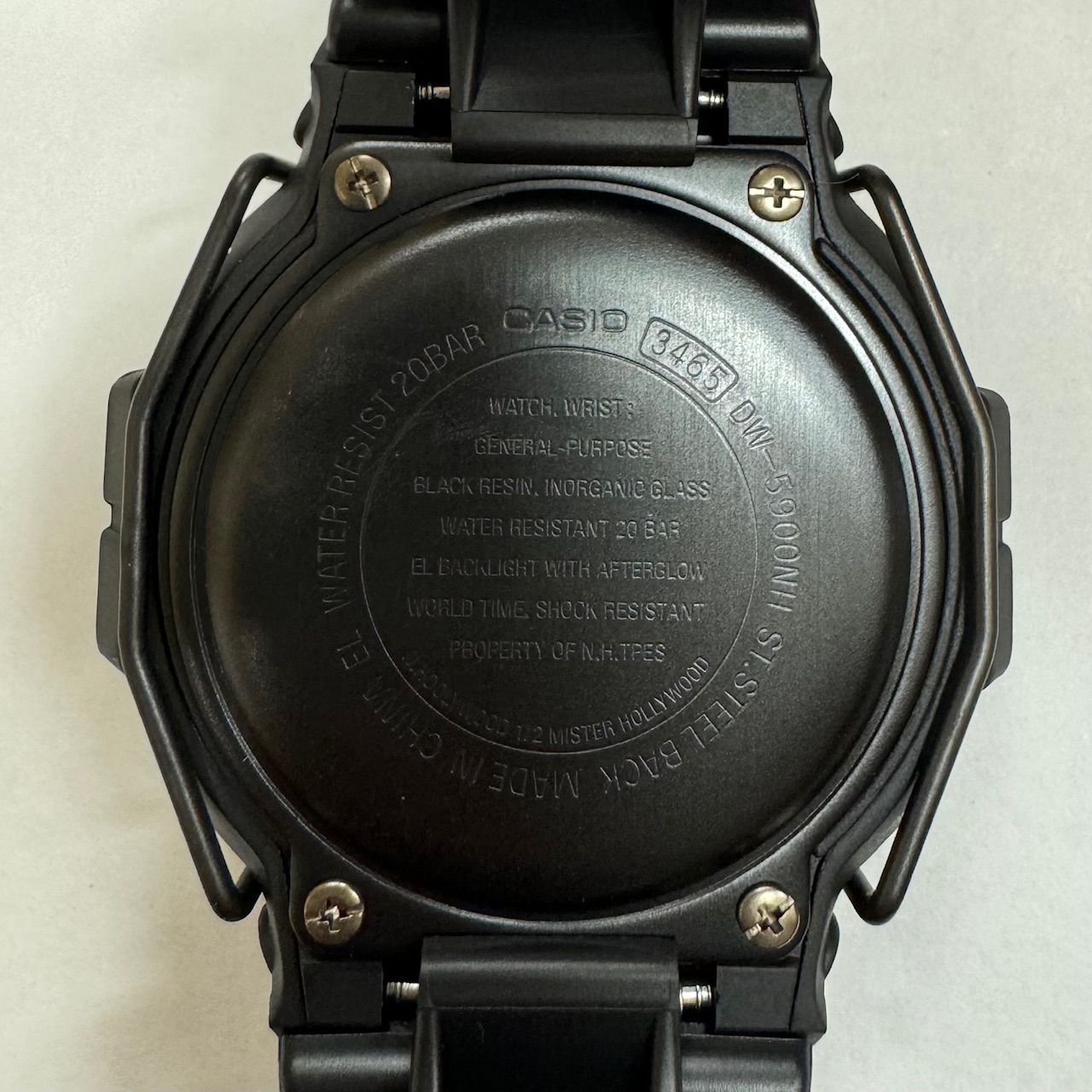 新品 × G-SHOCK DW-5900NH-1 時計 腕時計 エヌハリウッド