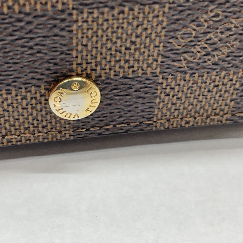 01w-5320 ルイ ヴィトン LOUIS VUITTON ダミエ エベヌ ミュルティクレ4 4連キーケース 箱無し ブラウン フランス製 メンズ キーケース N62631 品