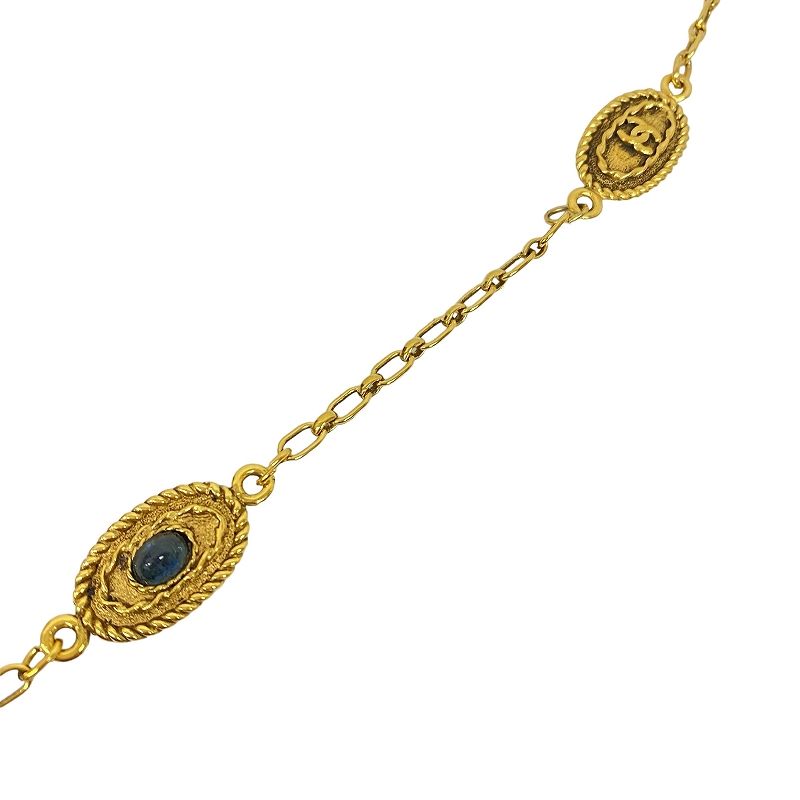 シャネル CHANEL ネックレス オーバルモチーフ ココマーク カラー  