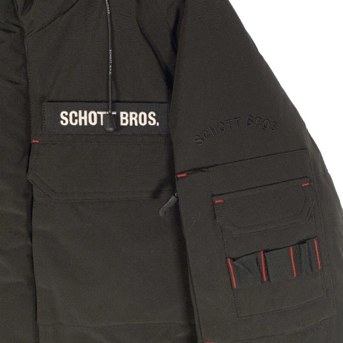 Schott ショット EXPLORATION DOWN PARKA エクスプロレーション ダウンパーカ 3192037 ブラック Size S -  メルカリ