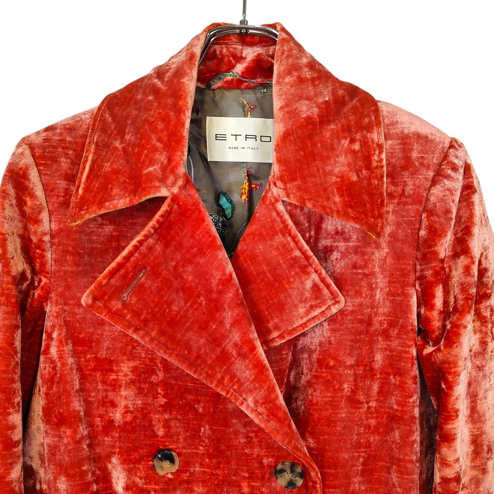 ETRO エトロ コート 182-13055-1546 38 レッド レディース - メルカリ