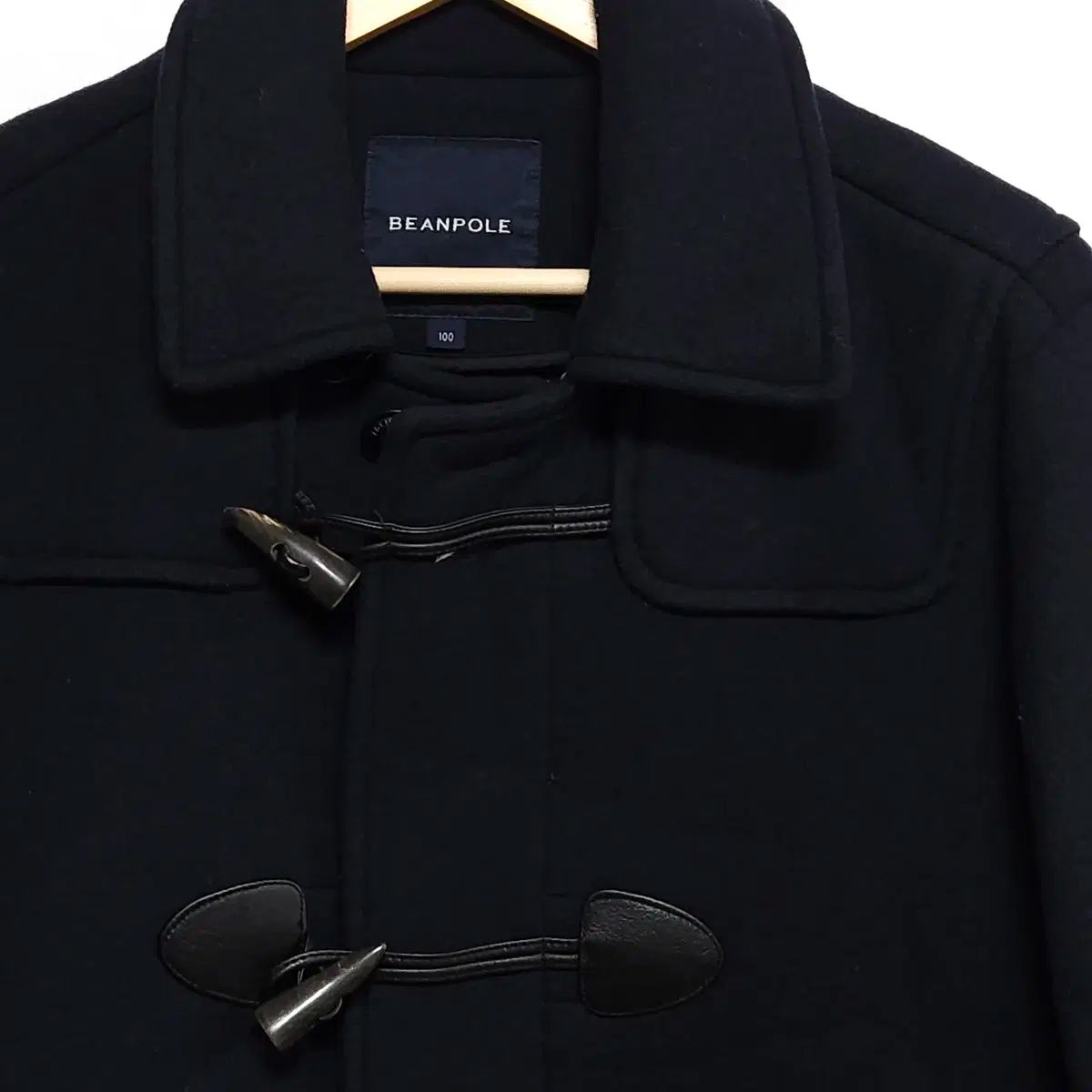 100 BEAN POLE ビーンポール トグルボタン ダッフル コート ネイビー
