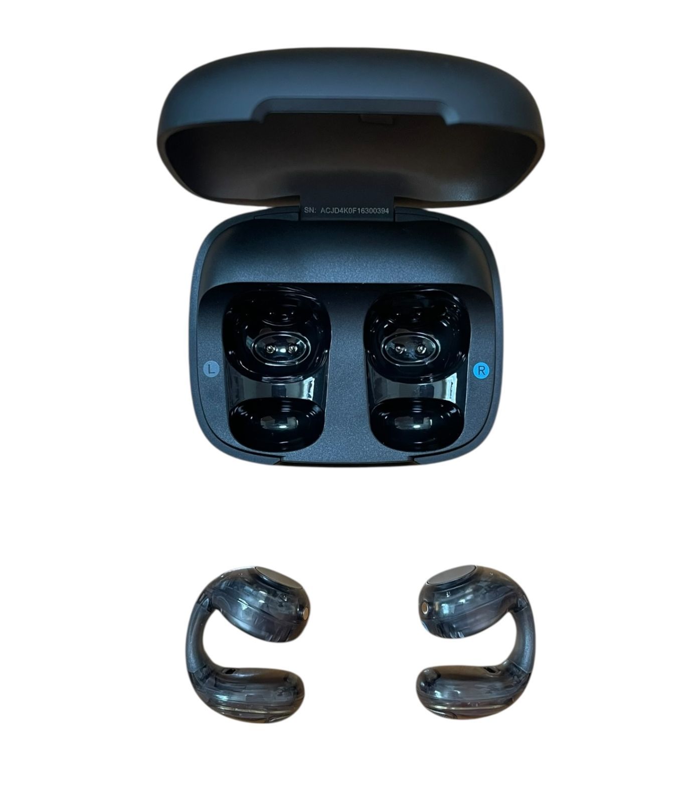 管理番号3018 Anker Soundcore C40i Bluetooth 5.4 オープンイヤー型ワイヤレスイヤホン イヤーカフ IPX4防水規格 最大21時間再生 マルチポイント接続 クリアブラック