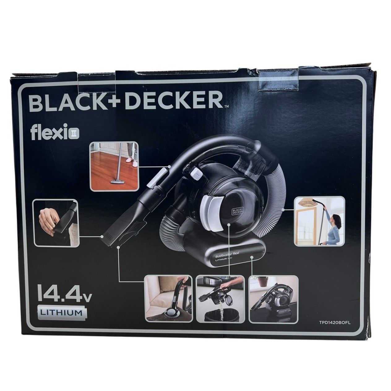 未使用品】BLACK&DECKER flexiⅡハンディークリーナー TPD1420BOFL 