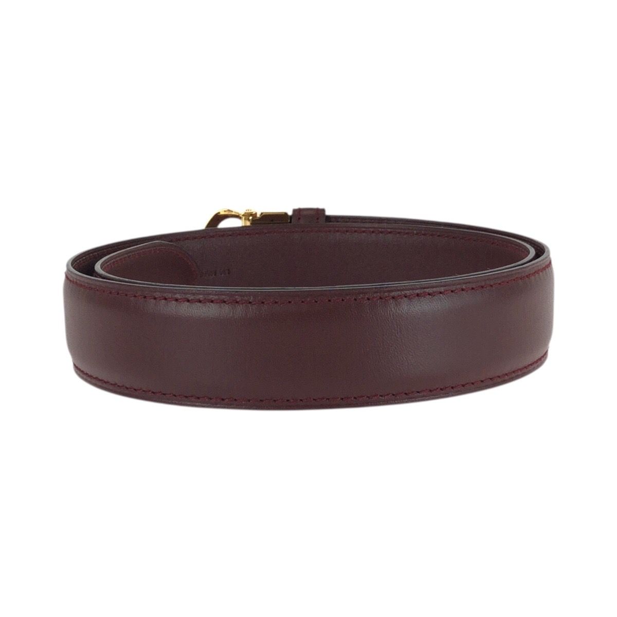 美品 CARTIER カルティエ マストライン ボルドー ゴールド金具 レザー
