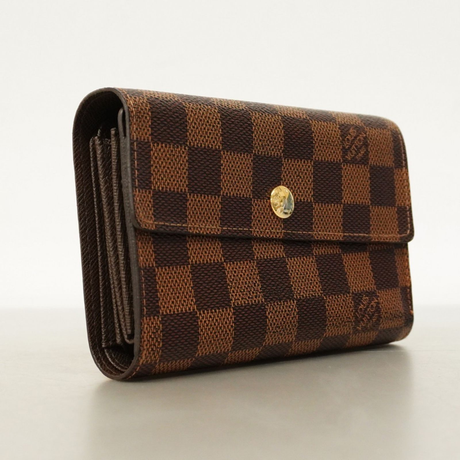 ルイ ヴィトン Louis Vuitton ルイ ヴィトン 三つ折り財布 ダミエ ポルトフォイユアレクサンドラ N63067 エベヌレディース P1490157