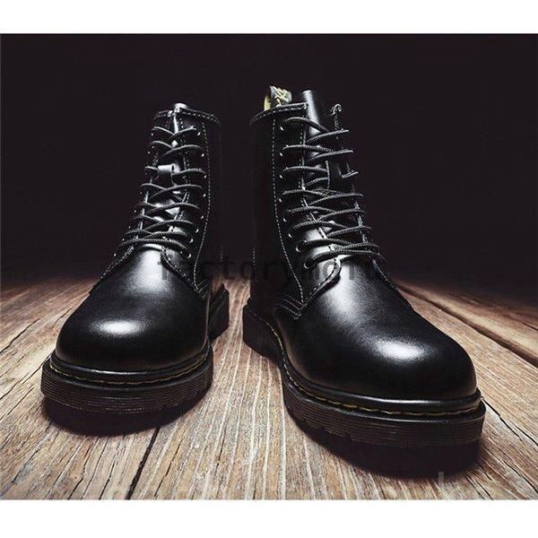 ブーツ メンズ ワークブーツ 本革 8ホール ミドルカット レースアップ 編み上げ 防寒 メンズシューズ 靴 紳士靴 バイク 防滑 革靴 厚底 メンズブーツ