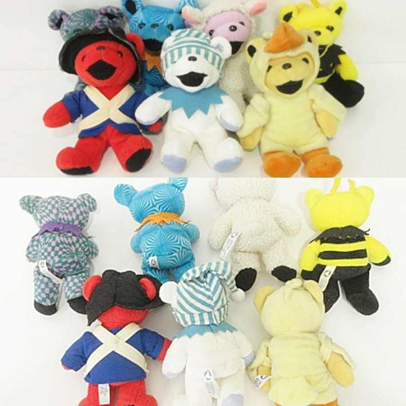 グレイトフル・デッドベア セット ぬいぐるみ カラフル 総柄 ドール