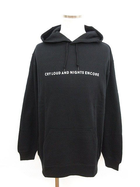 クラネオム CLANE HOMME パーカー スウェット プルオーバー プリント 英字 1 黒 ブラック |sa