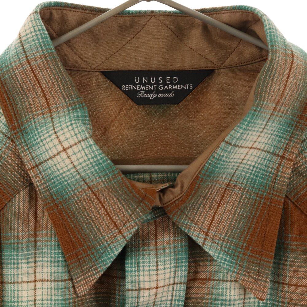 UNUSED (アンユーズド) 20AW ombre check western shirt US1816