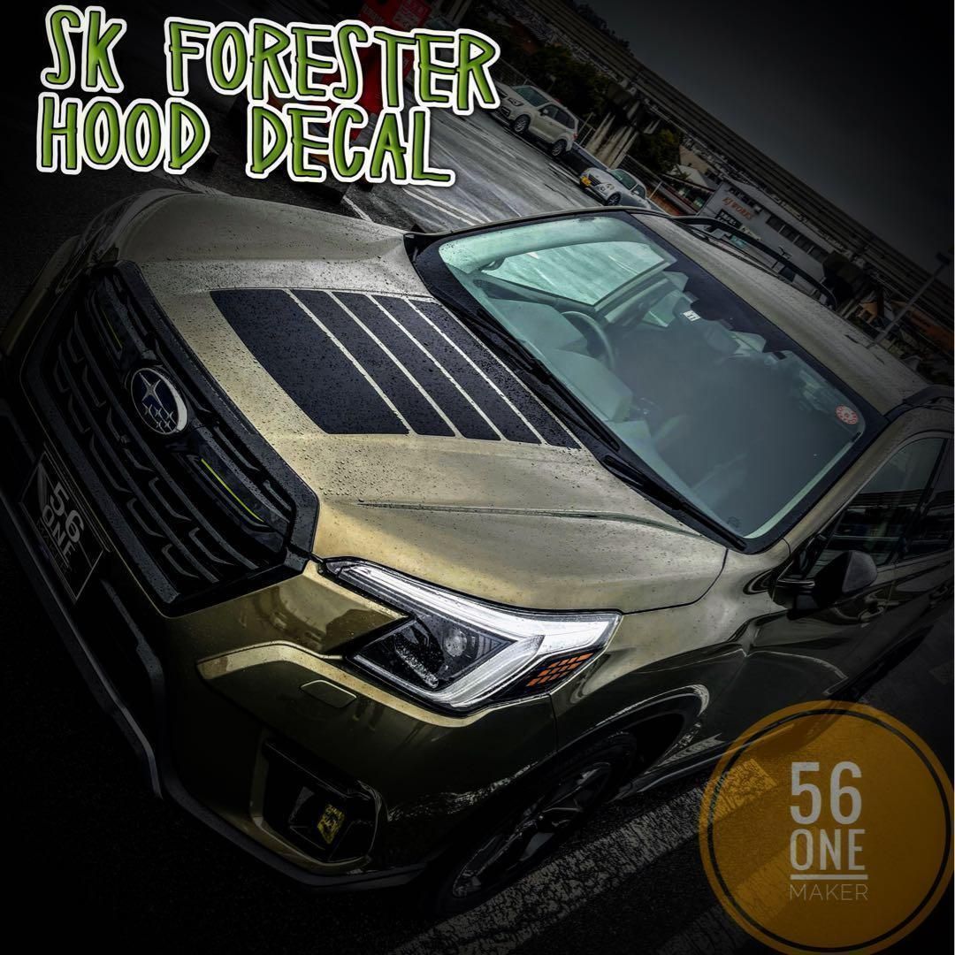 【簡単貼り付け】イージーフードデカール　SKフォレスター 簡単貼り付け】イージーフードデカール SKフォレスター FORESTER
