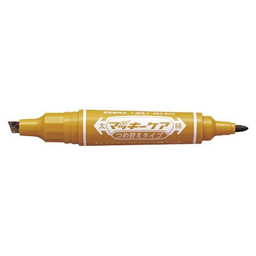 まとめ 油性マーカーペン ゼブラ ハイマッキーケア つめ替えタイプ ライトブラウン YYT5-LE 4901681517930 1本 ×100セット