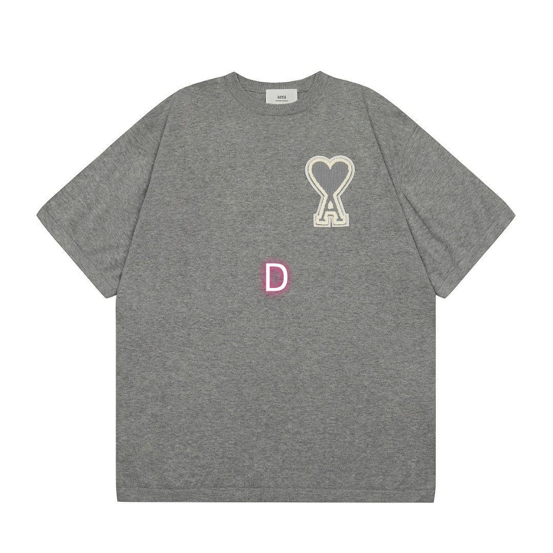 【新品・未使用】ami paris アミパリス ハート刺繍入り 半袖Tシャツ アミパリス Ami Paris ami paris Tシャツ BFUTS005.726 半袖