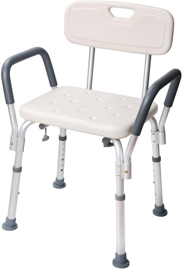 介護用風呂椅子 耐荷重140KG 高37-48.5cm 6段階調節可能