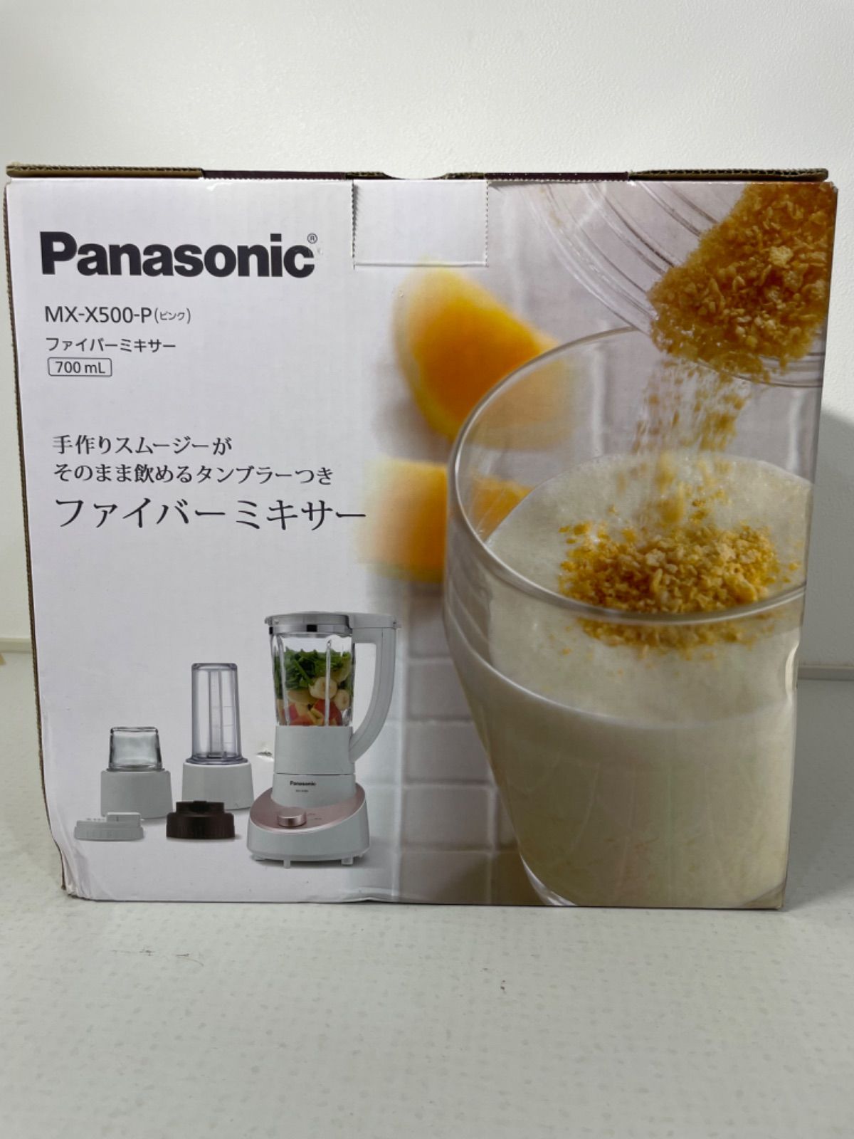 新品、未使用 パナソニック ファイバーミキサー Panasonic MX-X500-P ピンク - メルカリ