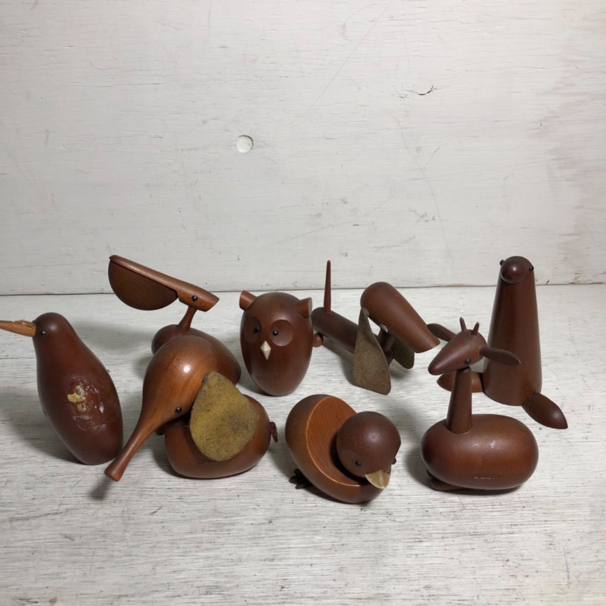 ロイヤルペット 8体 未使用品千趣会木製アンティーク昭和レトロ