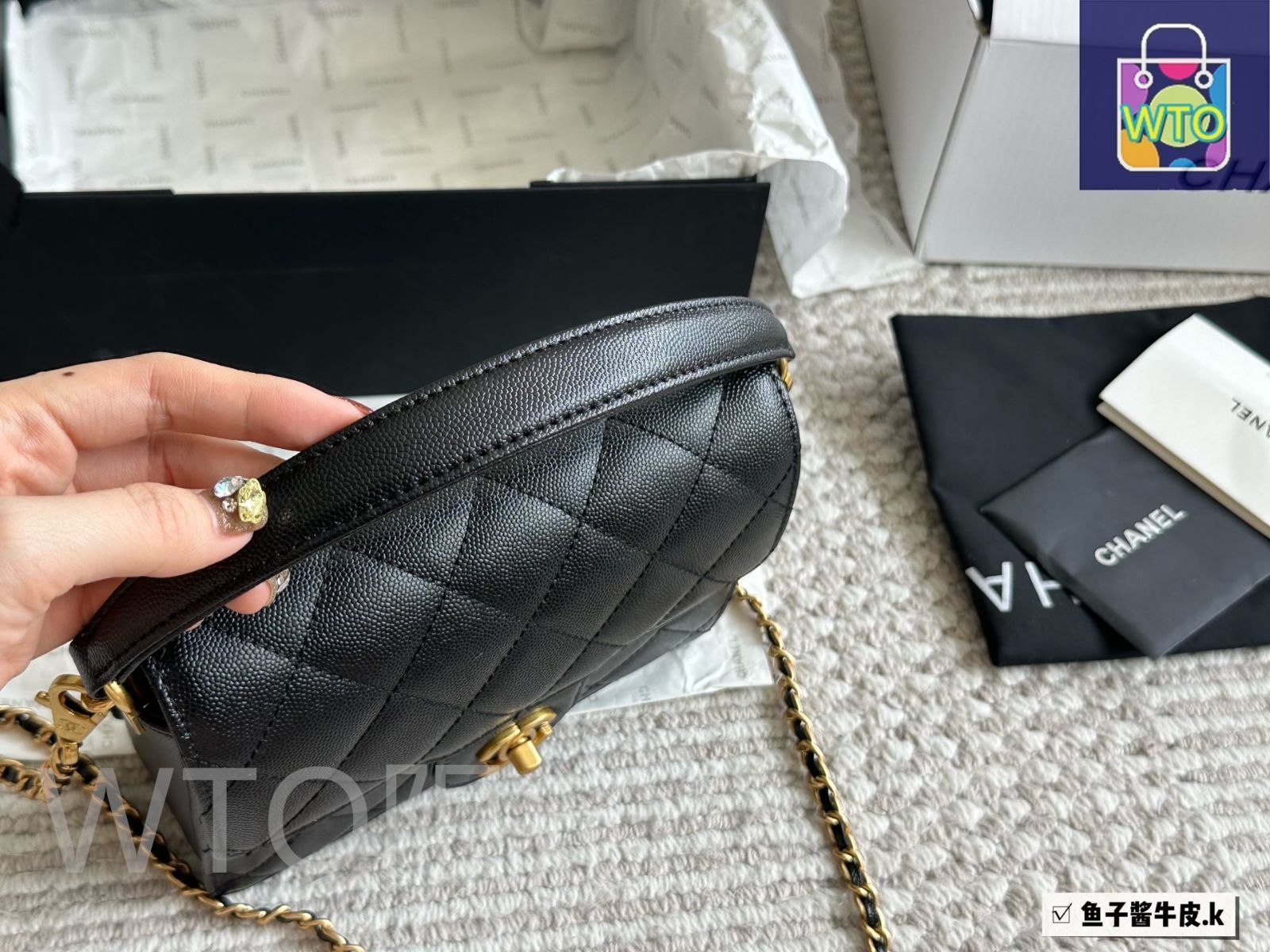 美品【CHANEL】キャビアレザー ルボーイ フラップ バック 今日特価】Chanel 24K シャネル 24K ハンドル フラップバッグ