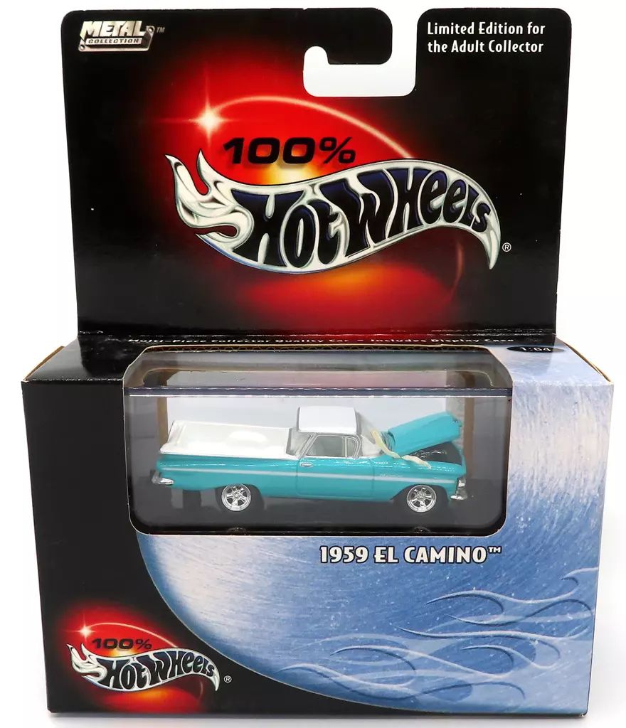 中古】ミニカー 1/64 1959 EL CAMINO(ブルー×ホワイト) 「100% Hot
