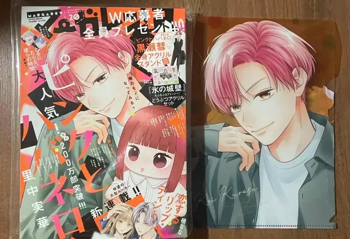 ピンクと ハバネロ 雑誌 オール初版 日本の特典 黒瀬 クリアファイル