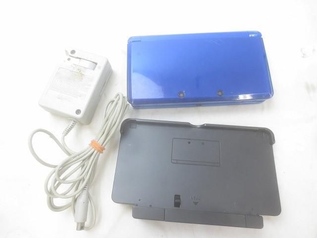ゲーム ニンテンドー3DS 本体 CTR-001 コバルトブルー 動作品 充電器付き