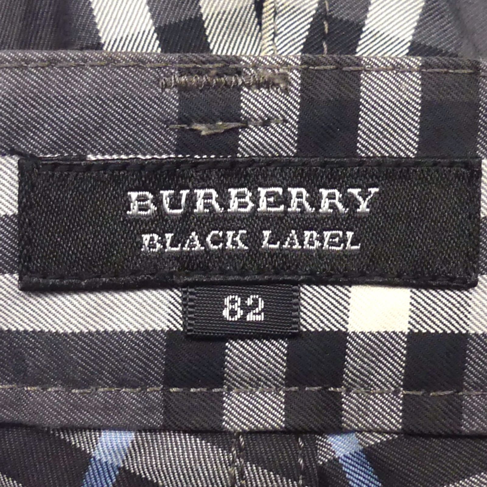 【美品】【82】BURBERRY BLACK LABEL チェックパンツ メンズ BURBERRY BLACK LABE 廃盤 バーバリーブラックレーベル チェック