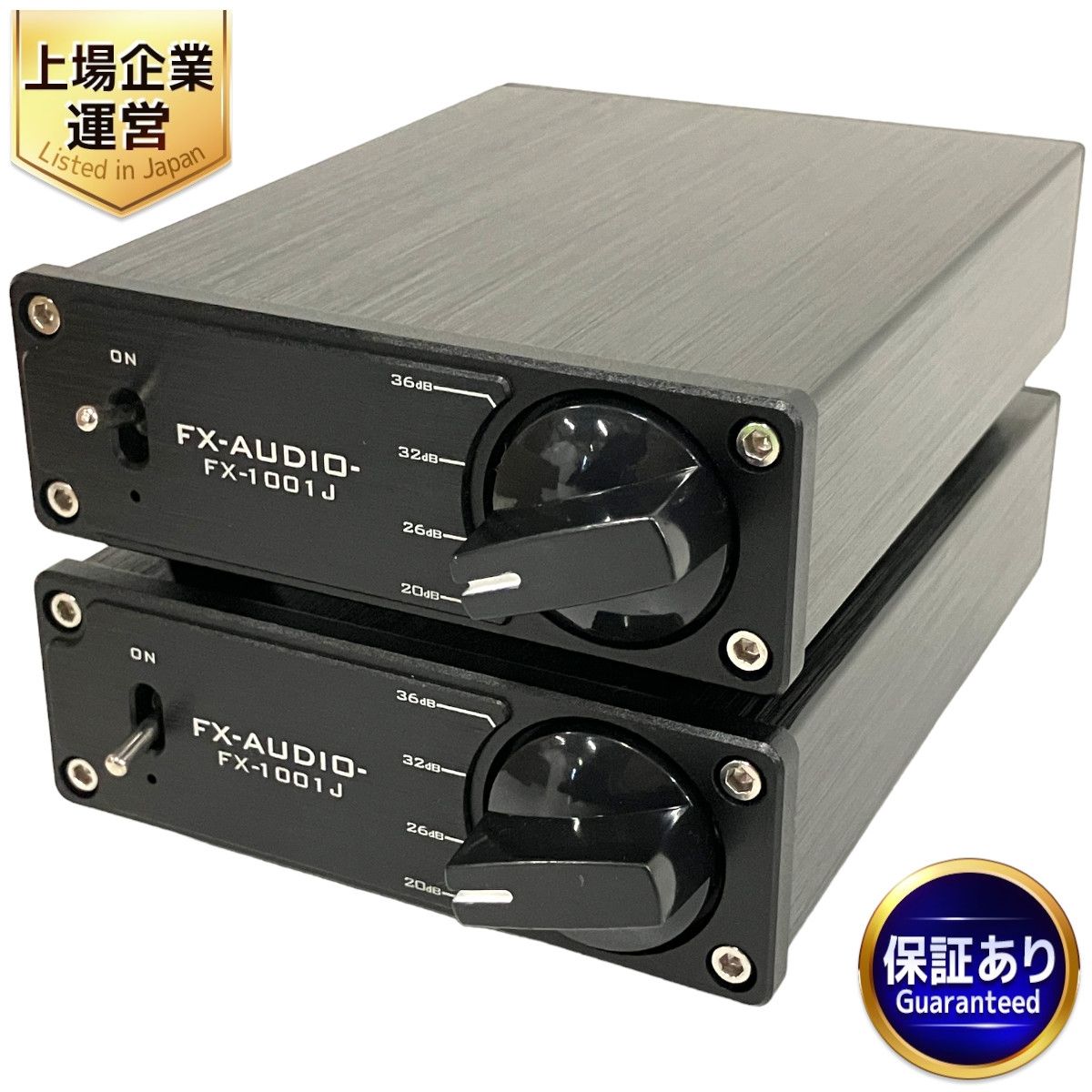 FX-AUDIO- FX-1001J モノラル パワーアンプ 2台セット ブラック オーディオ 音響機器 中古 美品 B9124721 - メルカリ