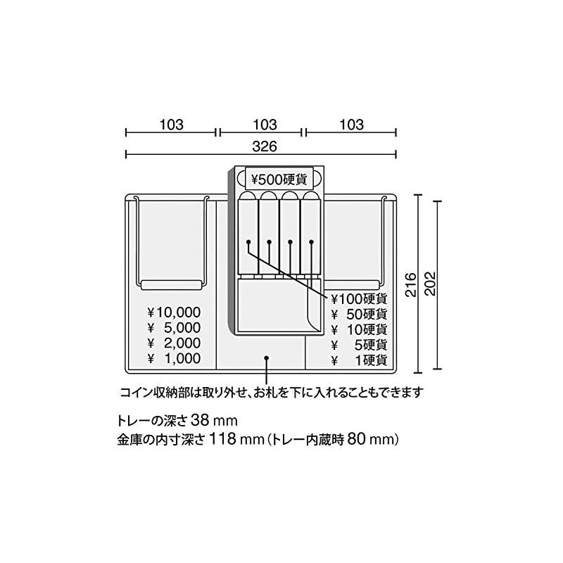 プラス 金庫 電子ロック 手提金庫 Mサイズ グレー CB-020HL 13-101 0 MARWIL-DEMENAGEMENTS_CH