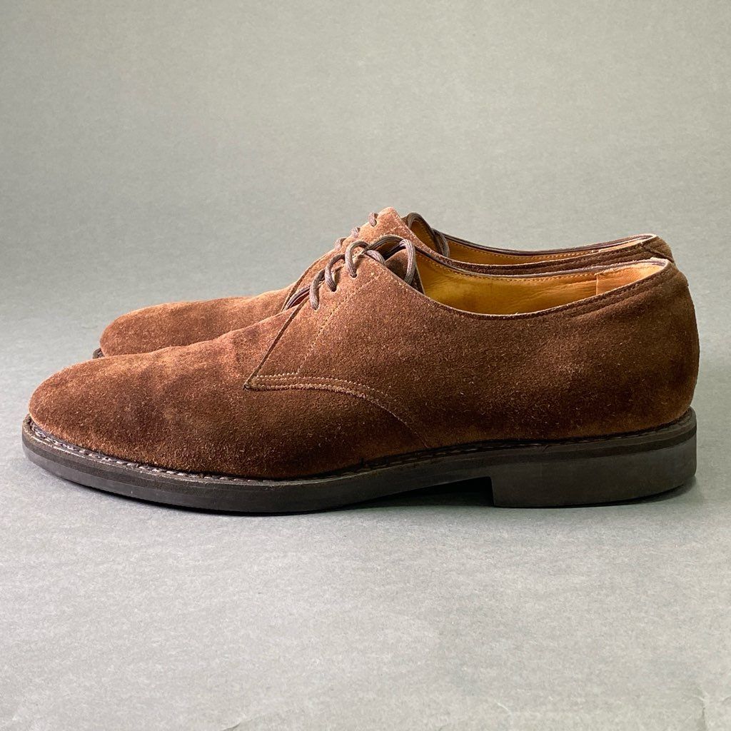 ジョンロブ PIERSON レザー シューズ size 5 1/2 ブラウン ジョンロブ ARCHER(アーチャー)プレーントゥ Vフロント ダークブラウン