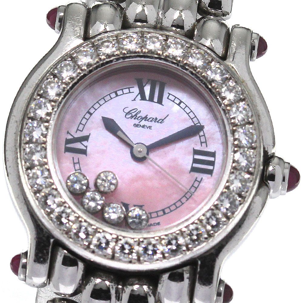 超特価SALE開催！ ショパール Chopard クォーツ ダイヤベゼル ハッピースポーツ ショパール