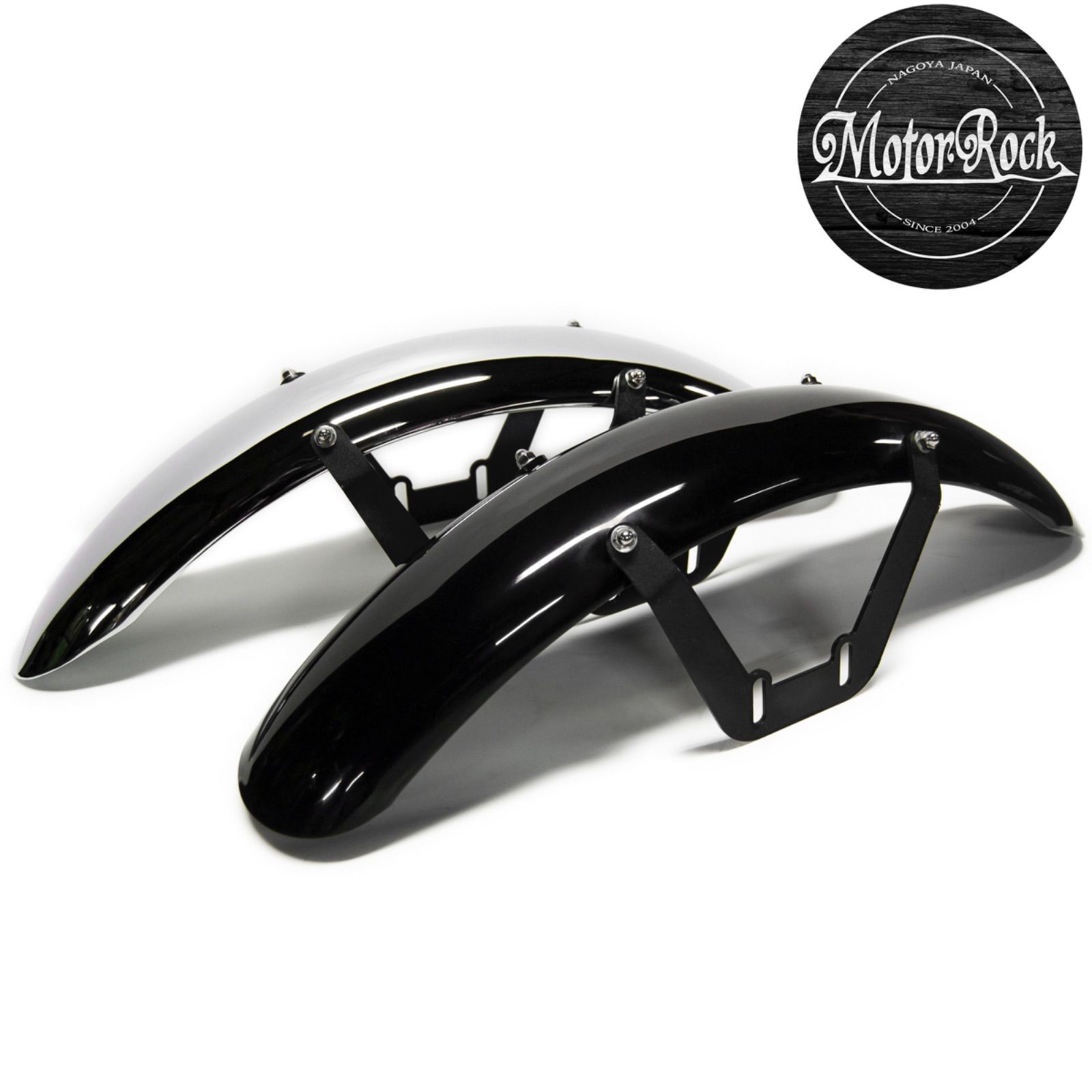SR400/500用 フロントフェンダー ブラック MOTOR ROCK (MR-SM041